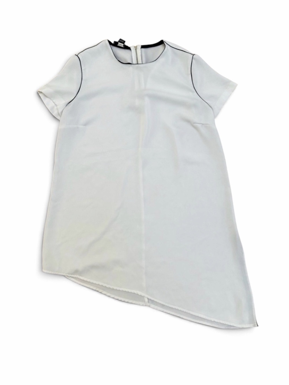 Alfani White Short Sleeve Long Top - Modern Style